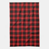 Cunningham Tartan Red Black Kariert Handtuch (Vertikal)