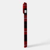Cunningham Tartan Red Black Kariert iPhone Hülle (Linke Seite)