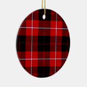 Cunningham Tartan Red Black Kariert Keramikornament (Rechts)