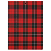 Cunningham Tartan Red Black Kariert Klemmbrett (Rückseite)