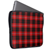 Cunningham Tartan Red Black Kariert Laptopschutzhülle (Vorne Rechts)