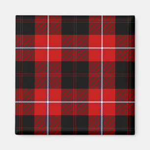 Cunningham Tartan Red Black Kariert Magnet