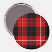 Cunningham Tartan Red Black Kariert Magnet (Vorderseite/Rückseite)