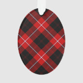 Cunningham Tartan Red Black Kariert Ornament (Rückseite)