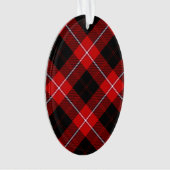 Cunningham Tartan Red Black Kariert Ornament (Vorderseite)