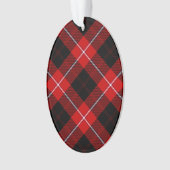 Cunningham Tartan Red Black Kariert Ornament (Vorderseite)