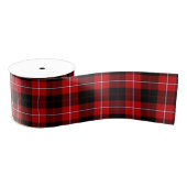 Cunningham Tartan Red Black Kariert Ripsband (Spule)