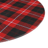 Cunningham Tartan Red Black Kariert Schneidebrett (Ecke)