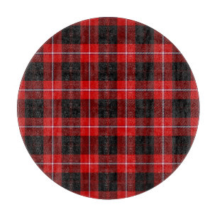 Cunningham Tartan Red Black Kariert Schneidebrett