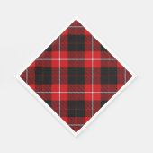 Cunningham Tartan Red Black Kariert Serviette (Ecke)