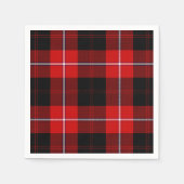 Cunningham Tartan Red Black Kariert Serviette (Vorderseite)