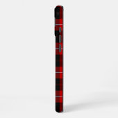 Cunningham Tartan Rot Schwarz Karo iPhone Hülle (Linke Seite)