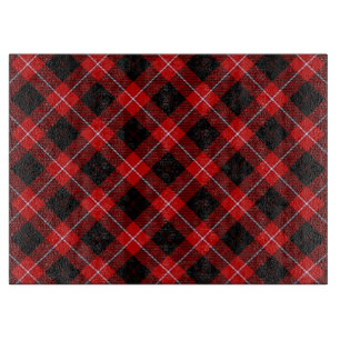 Cunningham Tartan Rot Schwarz Karo Schneidebrett
