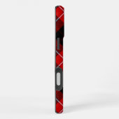 Cunningham Tartan Rot Schwarz Schachbrett iPhone Hülle (Rechte Seite)