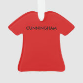 Cunningham Tartan-T - Shirt-Verzierung Ornament (Rückseite)