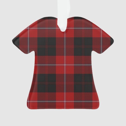 Cunningham Tartan-T - Shirt-Verzierung Ornament (Vorderseite)