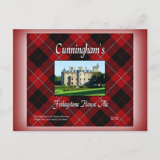Cunninghams Finlaystone House Ale Postkarte (Vorderseite)