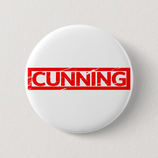 Cunnning Briefmarke Button (Vorderseite)