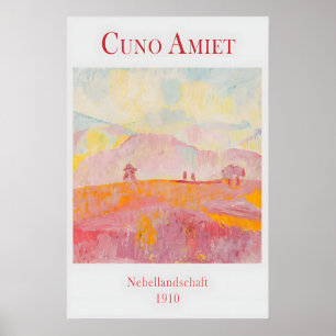 Cuno Amiet Rosa Landschaftsmalerei Pastell Poster