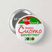 CUOMO Gouverneur-Knopf Button (Vorne & Hinten)