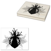 Cuore e coralli gummistempel (Stempel)