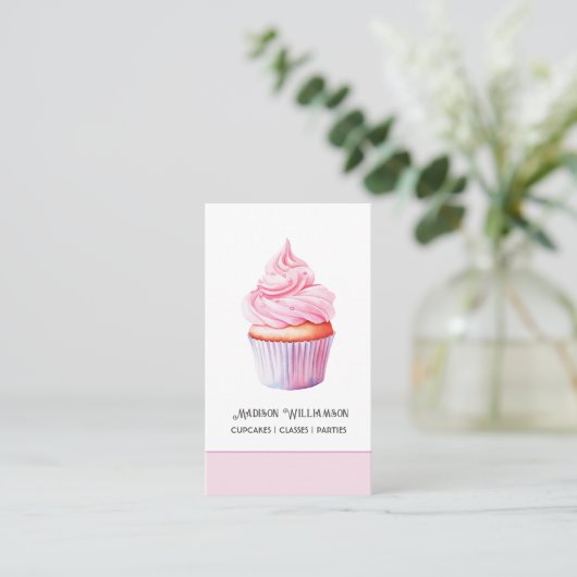 Cup Cake | Baker Koch Catering ODER Code Visitenkarte (Stehend Vorderseite)