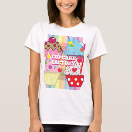 Cup Cake Factory mit Blue Hawaii auf der Rückseite T-Shirt
