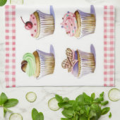 Cup Cake Geschirrtuch (Gefaltet)