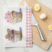 Cup Cake Geschirrtuch (Viertel Falte)