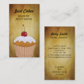 Cup Cake-Visitenkarte Visitenkarte (Vorne/Hinten)