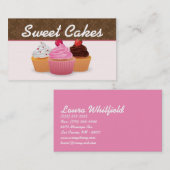 Cup Cakes Bäckerei Sweet Leckereien Visitenkarte (Vorne/Hinten)