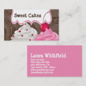 Cup Cakes Bäckerei Sweet Leckereien Visitenkarte (Vorne/Hinten)