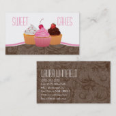 Cup Cakes Bäckerei Sweet Leckereien Visitenkarte (Vorne/Hinten)