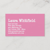 Cup Cakes Bäckerei Sweet Leckereien Visitenkarte (Rückseite)