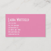 Cup Cakes Bäckerei Sweet Leckereien Visitenkarte (Rückseite)