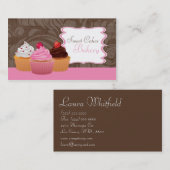 Cup Cakes Bäckerei Sweet Leckereien Visitenkarte (Vorne/Hinten)