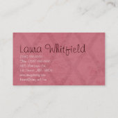 Cup Cakes Bäckerei Sweet Leckereien Visitenkarte (Rückseite)