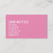 Cup Cakes Bäckerei Sweet Leckereien Visitenkarte (Rückseite)