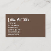 Cup Cakes Bäckerei Sweet Leckereien Visitenkarte (Rückseite)