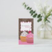 Cup Cakes Bäckerei Sweet Leckereien Visitenkarte (Stehend Vorderseite)