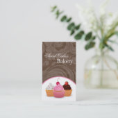 Cup Cakes Bäckerei Sweet Leckereien Visitenkarte (Stehend Vorderseite)