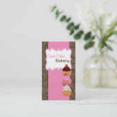 Cup Cakes Bäckerei Sweet Leckereien Visitenkarte (Stehend Vorderseite)