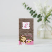 Cup Cakes Bäckerei Sweet Leckereien Visitenkarte (Stehend Vorderseite)