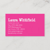 Cup Cakes Bäckerei Sweet Leckereien Visitenkarte (Rückseite)