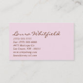 Cup Cakes Bäckerei Sweet Leckereien Visitenkarte (Rückseite)