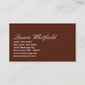 Cup Cakes Bäckerei Sweet Leckereien Visitenkarte (Rückseite)