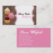 Cup Cakes Bäckerei Sweet Leckereien Visitenkarte (Vorne/Hinten)
