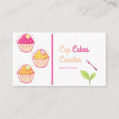 Cup Cakes Bakery Business Cards Visitenkarte (Vorderseite)