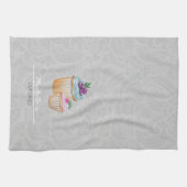 Cup Cakes und Frucht Wasserfarbe Geschirrtuch (Horizontal)