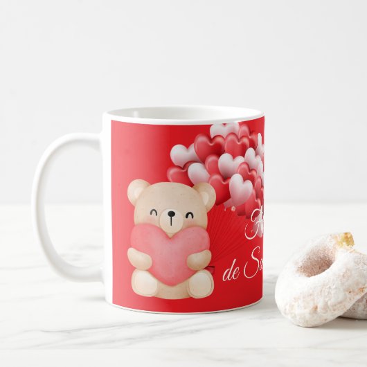 Cup Coffee Mug Valentine's Day Kaffeetasse (Mit Donut)